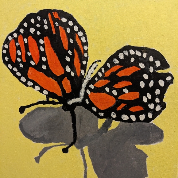 Painting of a butterfly - Picture 1 of 3